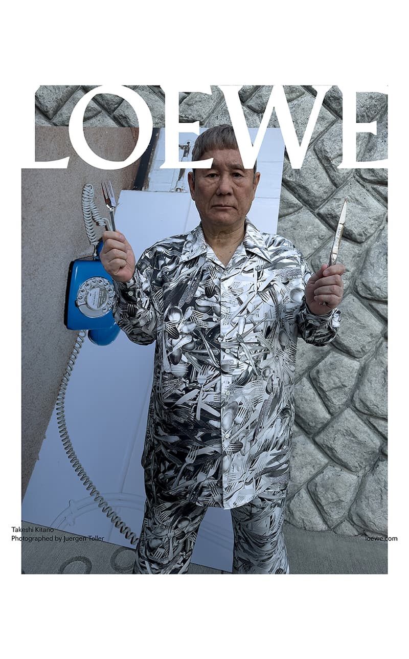 Juergen Teller Jonathan Anderson Loewe Fall Winter 2023 precollection campaign Kitano Takeshi
