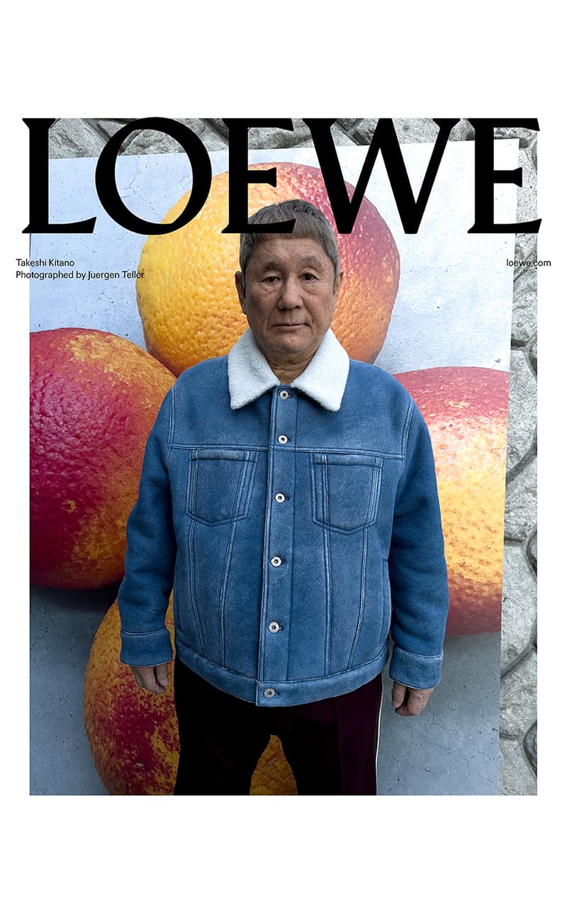 Juergen Teller Jonathan Anderson Loewe Fall Winter 2023 precollection campaign Kitano Takeshi