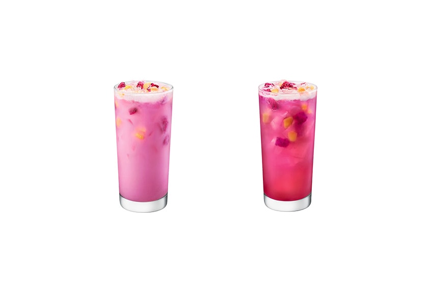 Starbucks Refreshers 2023 sumemr Mango Dragonfruit Purple Drink Honeycomb Caramel Latte