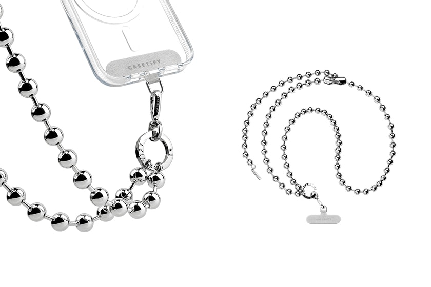 CASETiFY new Metal Chain Cross body Strap iphone case apple watch Steel Link Band