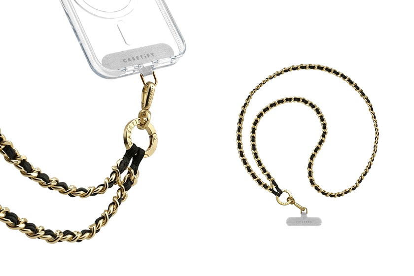 CASETiFY new Metal Chain Cross body Strap iphone case apple watch Steel Link Band