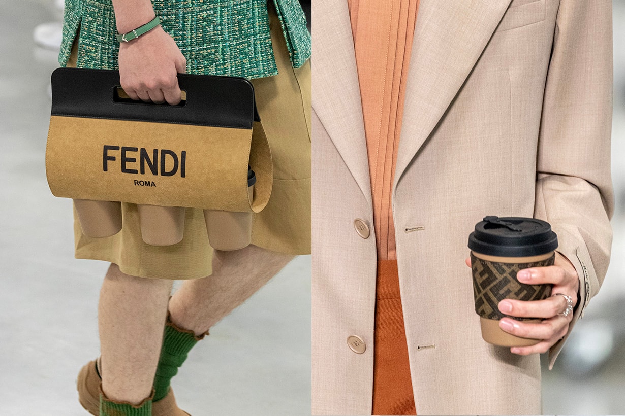 Fendi 2024 春夏男裝挖寶：中午買手搖飲、咖啡，就裝進 Fendi 時髦提袋吧！