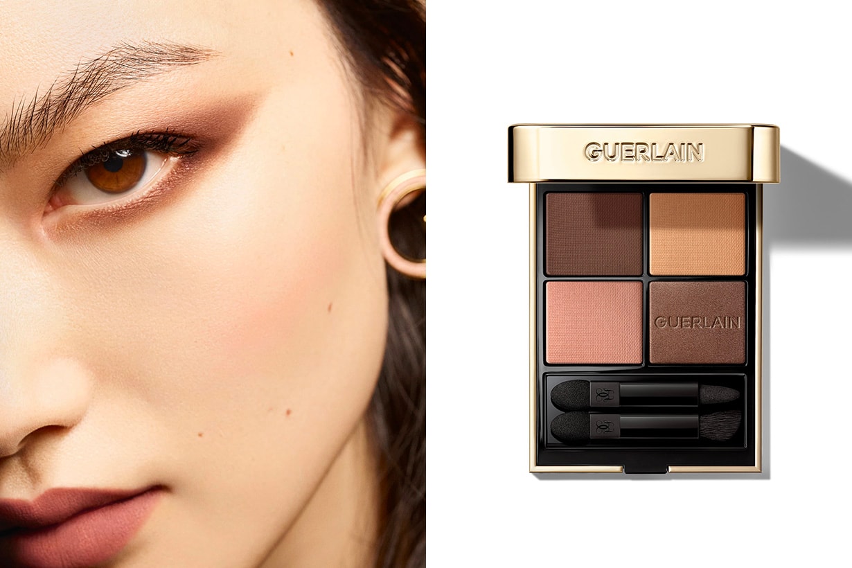 Guerlain Naturally OMBRES G eyeshadow palette ROUGE G Lipstick NOIR G mascara
