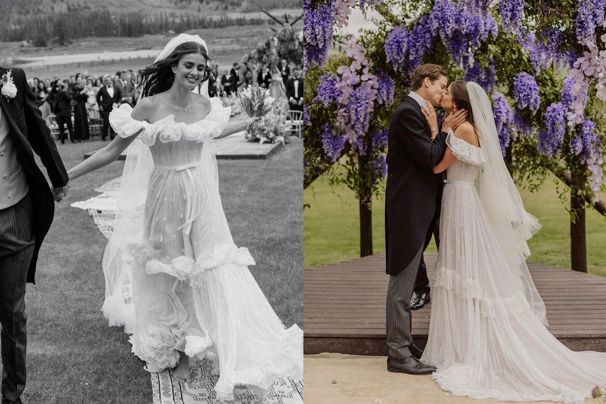 維密超模 Taylor Hill 結婚：光著腳走在婚禮，跟在家一樣自在的愛情！