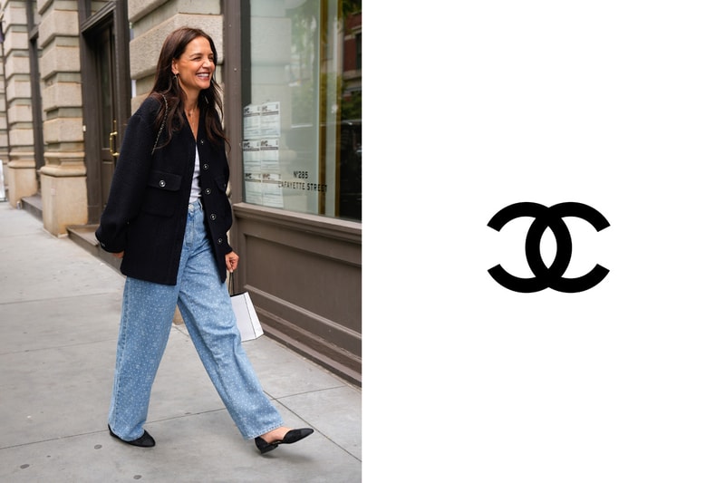 Katie Holmes 白 T、牛仔褲、紅唇... 把一身 CHANEL 搭得隨性時髦！