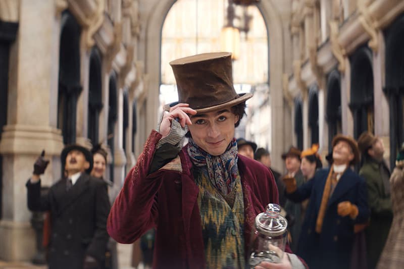 Timothee Chalamet Wonka 2023 movie trailer