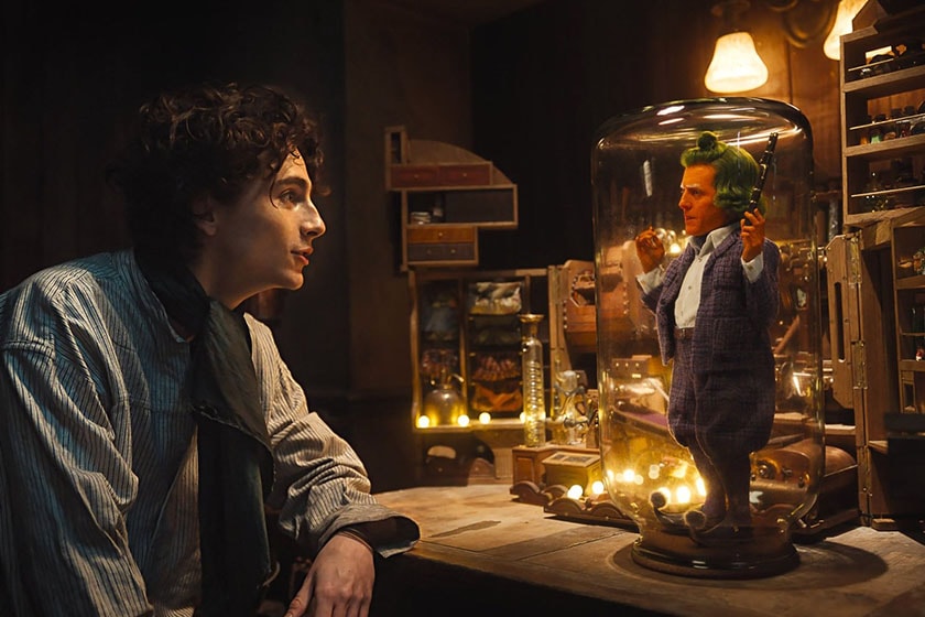 Timothee Chalamet Wonka 2023 movie trailer