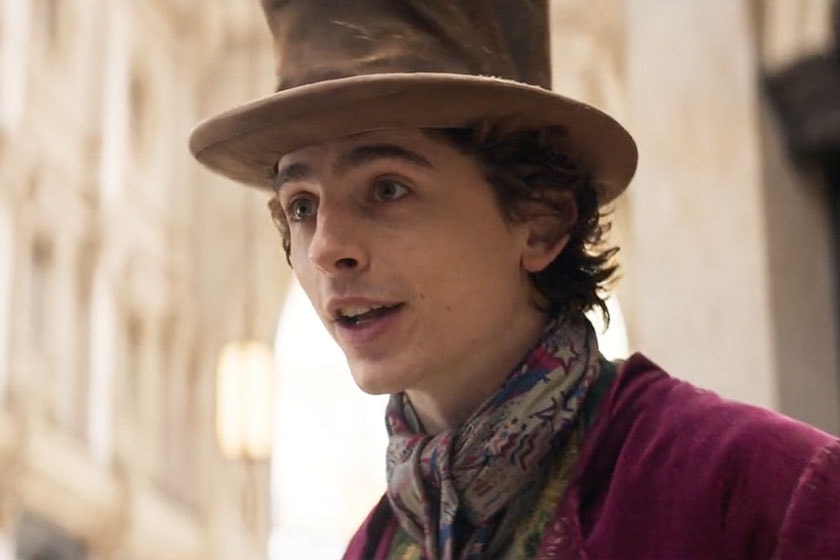 Timothee Chalamet Wonka 2023 movie trailer