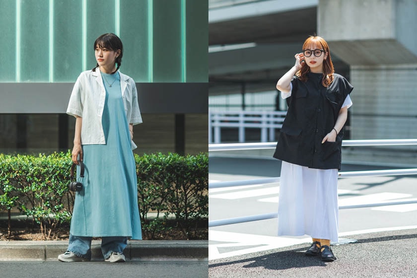 Uniqlo Mercerized cotton A-line dress