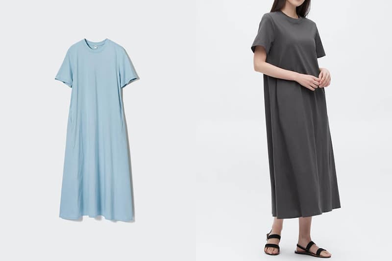 Uniqlo Mercerized cotton A-line dress