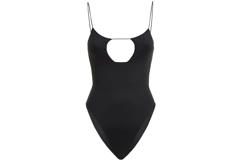 2023ss Black One-Piece Swimsuits 