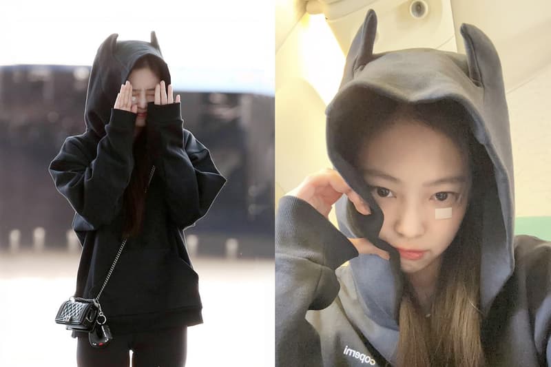 Jennie 機場穿搭:Coperni 耳朵 Hoodie 惹人愛,連 Boy Chanel 上 Samo Undoh 吊飾都藏小亮點!