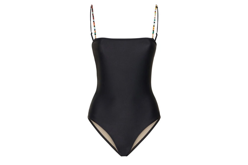 2023ss Black One-Piece Swimsuits