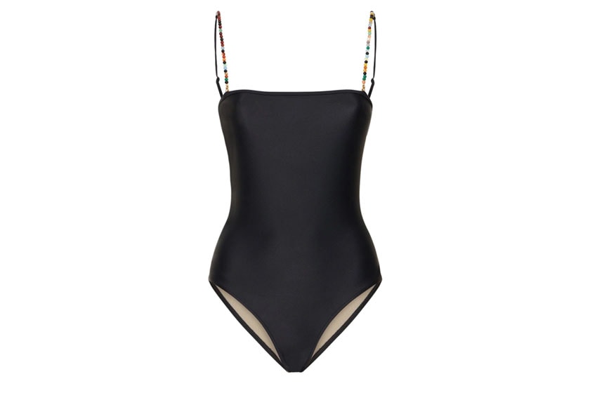 2023ss Black One-Piece Swimsuits 