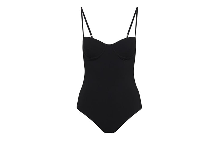 2023ss Black One-Piece Swimsuits 