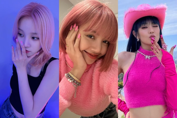 停不了的 Barbiecore:Blackpink Lisa、員瑛、Minnie、小娟、雨琦等一眾韓星也愛的粉紅美甲