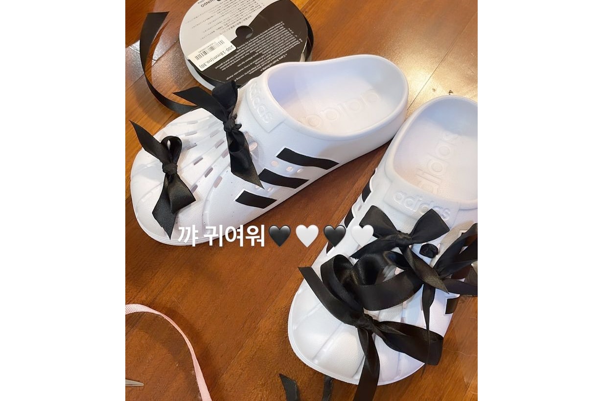 hyuna-adidas-adifom-diy-ribbon-mule-superstar