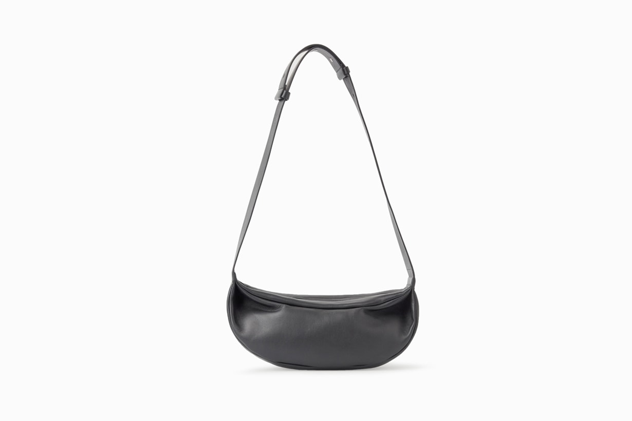cos black handbags minimal work school simple elegant