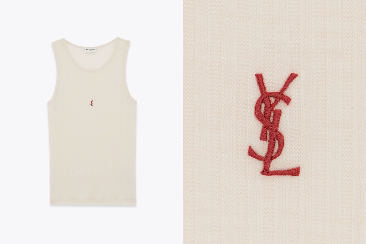 loewe logo tank top saint laurent miu miu prada dior bottega veneta