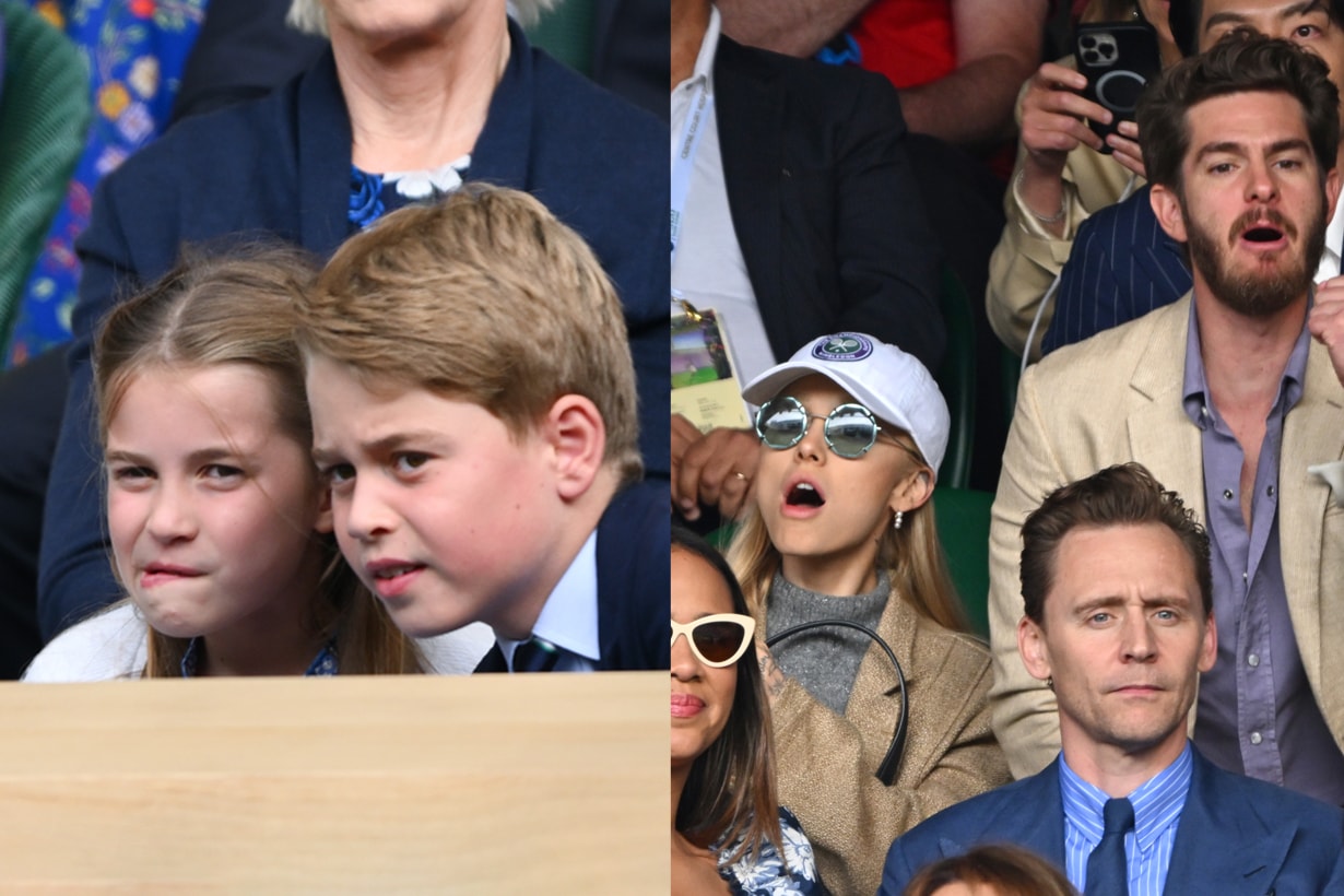 Wimbledon 決賽是大明星同學會？Brad Pitt、Emma Watson... 觀眾席上太好看，還有夏洛特公主、喬治王子表情包！