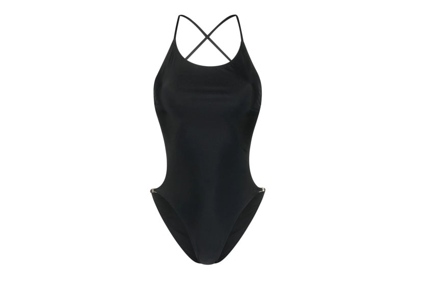 2023ss Black One-Piece Swimsuits 