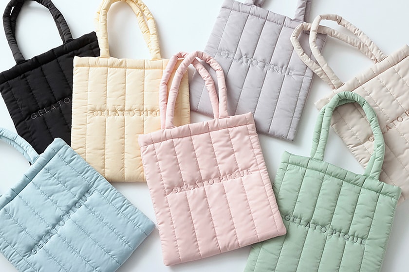 gelato pique quilting tote bag new color release online