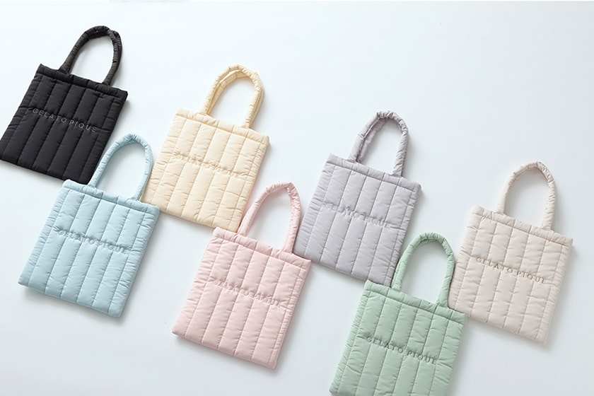 gelato pique quilting tote bag new color release online