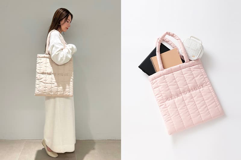 gelato pique quilting tote bag new color release online