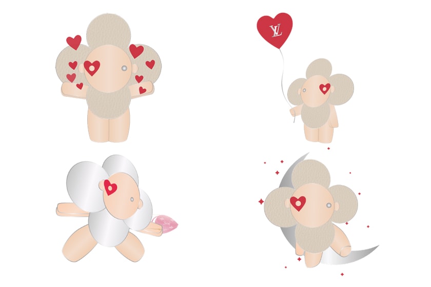 Louis Vuitton Line stickers Valentine's Day