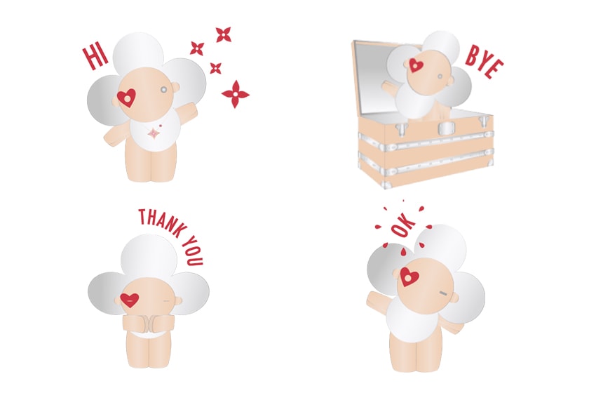 Louis Vuitton Line stickers Valentine's Day