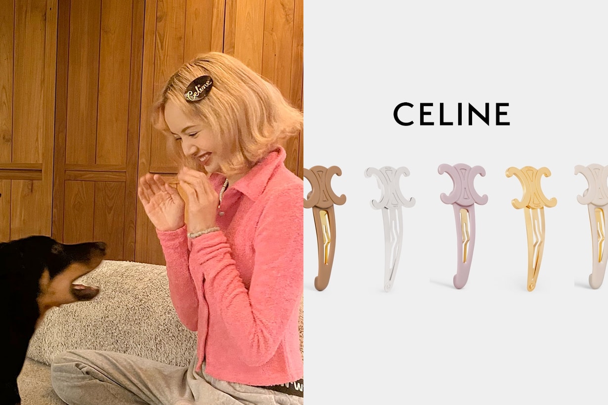 Lisa 愛的 Celine 髮夾有新貨到：經典又百搭，當 Triomphe 變成彈開式髮夾！