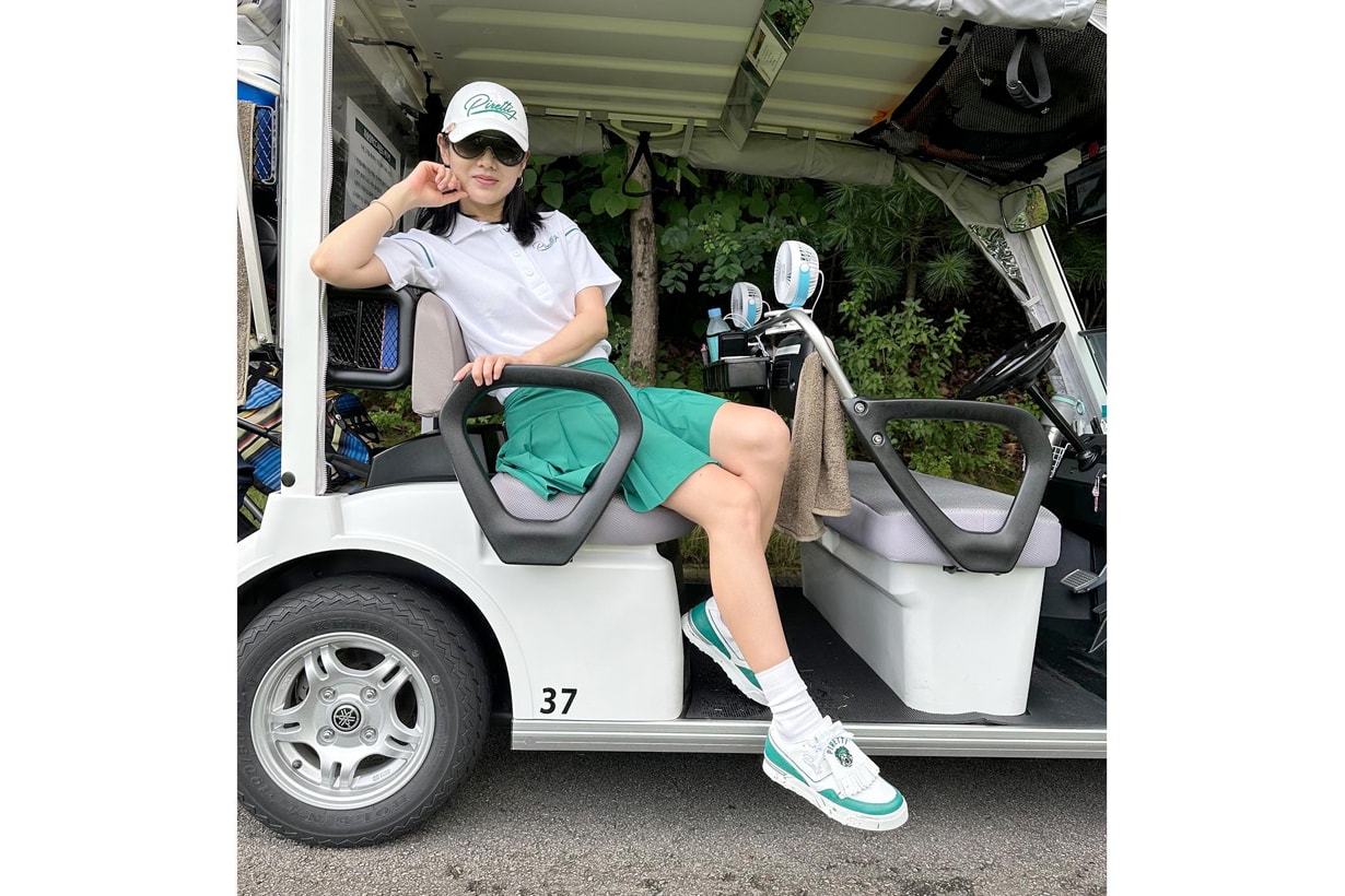 son ye jin hyun bin couple goal golf ootd photo
