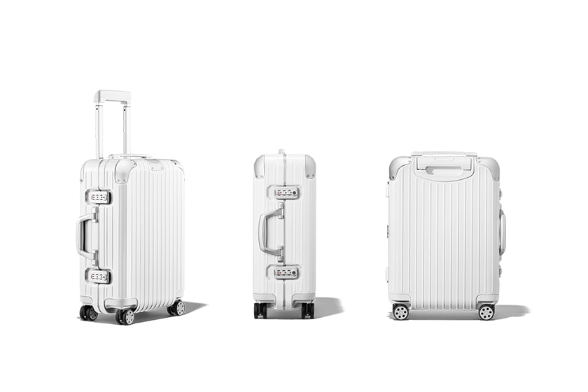 Rose RIMOWA new Campaign white Luggage Hybrid Cabin