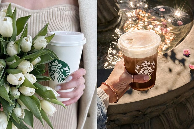 Starbucks most popular Iced Shaken Espresso Salted Caramel Brown Sugar 