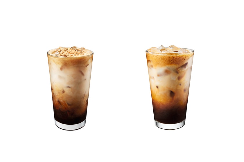 Starbucks most popular Iced Shaken Espresso Salted Caramel Brown Sugar