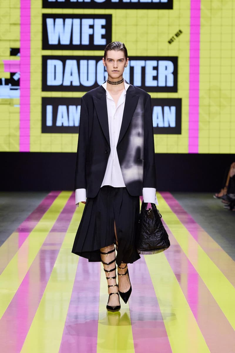 dior 2024 ss paris fashion show week looks set artist story