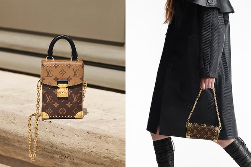 Louis Vuitton 5 mini Handbags Petite Malle Square Bag Vanity Case Vertical Camera Box