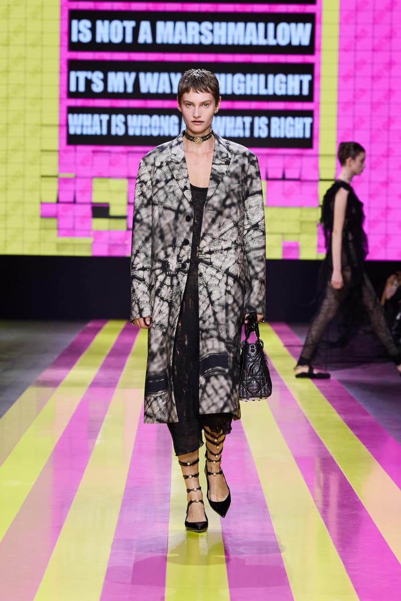 dior 2024 ss paris fashion show week looks set artist story