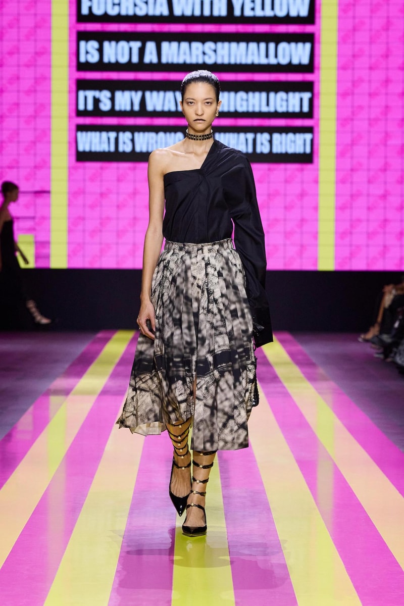dior 2024 ss paris fashion show week looks set artist story