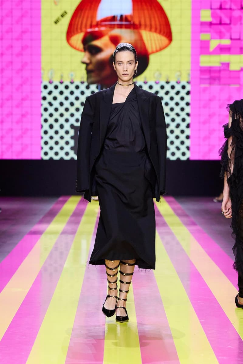 dior 2024 ss paris fashion show week looks set artist story
