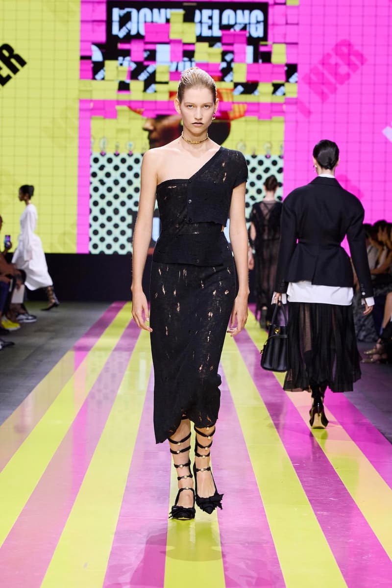 dior 2024 ss paris fashion show week looks set artist story