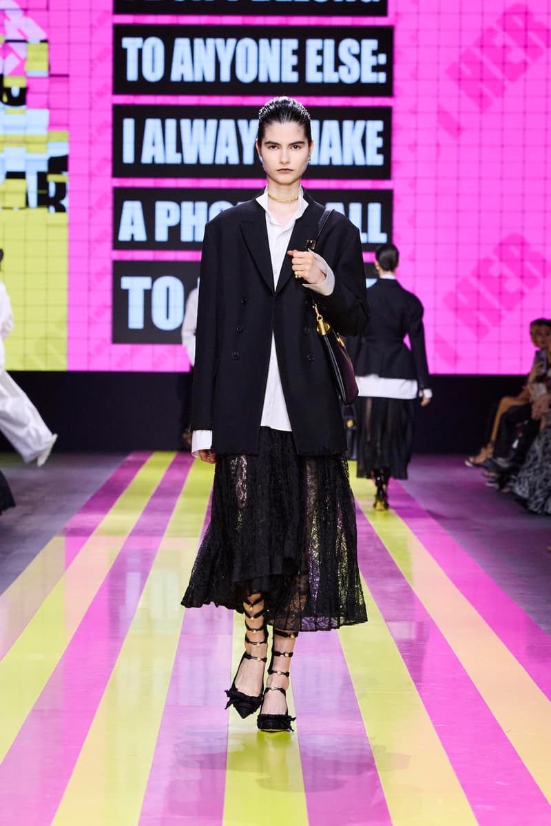 dior 2024 ss paris fashion show week looks set artist story
