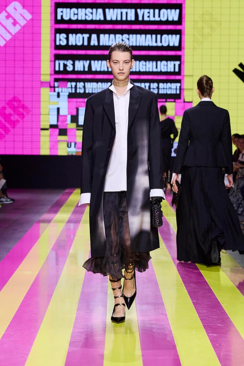 dior 2024 ss paris fashion show week looks set artist story