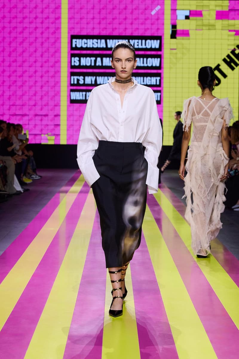 dior 2024 ss paris fashion show week looks set artist story