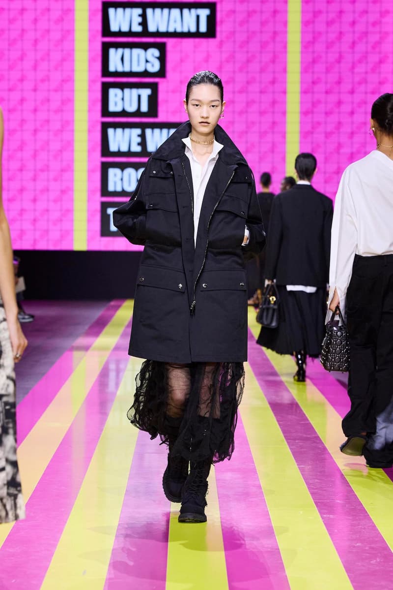dior 2024 ss paris fashion show week looks set artist story
