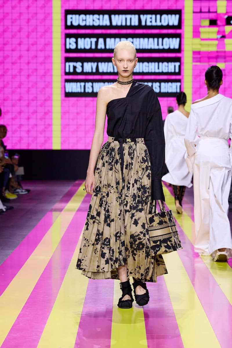 dior 2024 ss paris fashion show week looks set artist story
