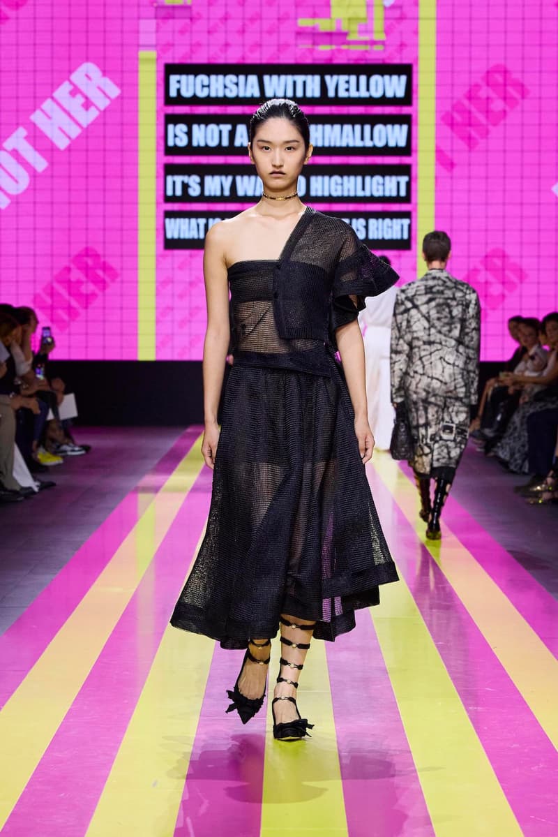 dior 2024 ss paris fashion show week looks set artist story