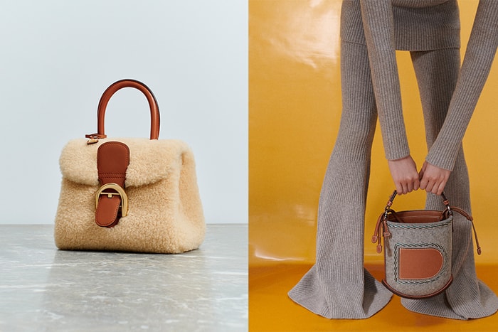 換上秋冬的柔軟毛氈:Delvaux 經典水桶包,又一次迷倒時髦女生!