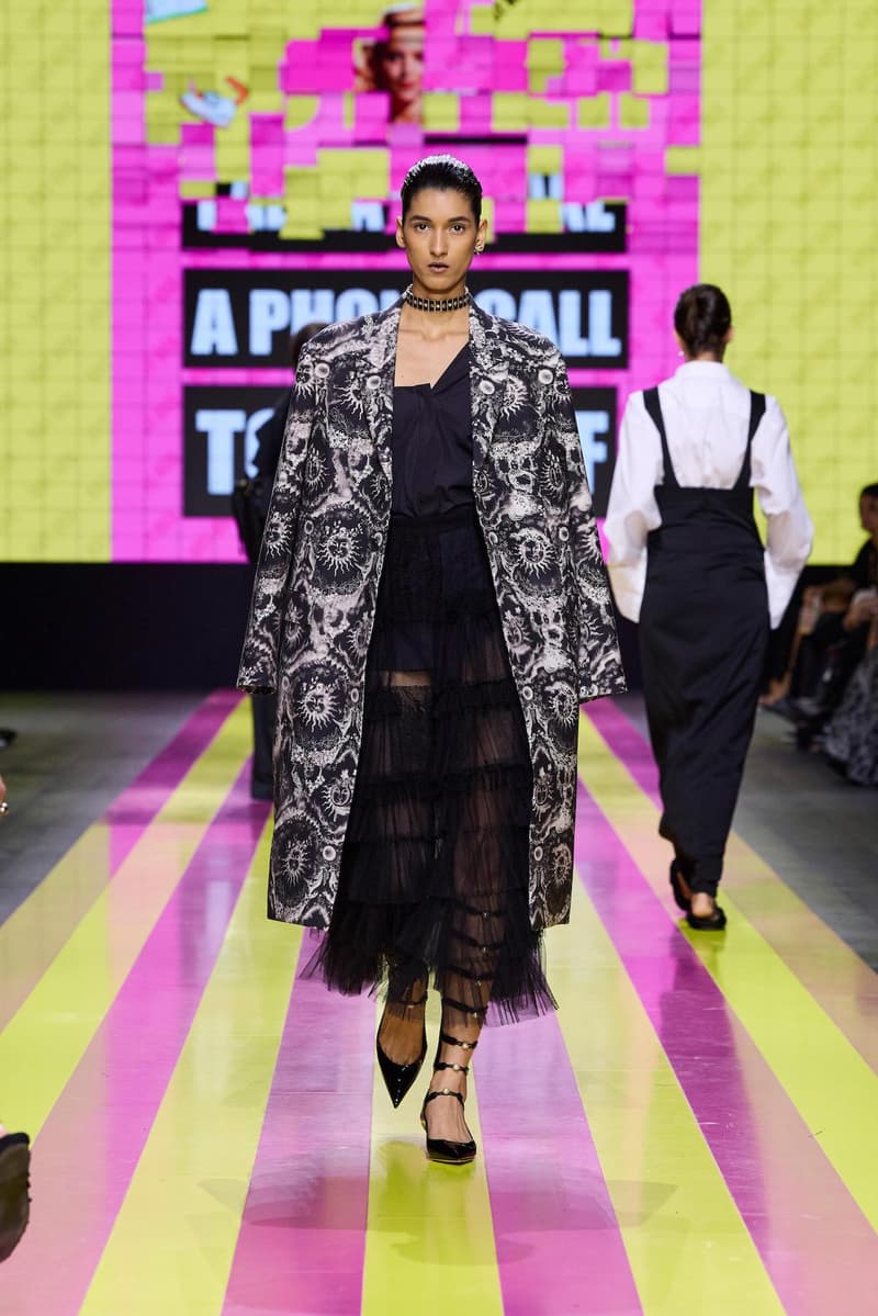 dior 2024 ss paris fashion show week looks set artist story