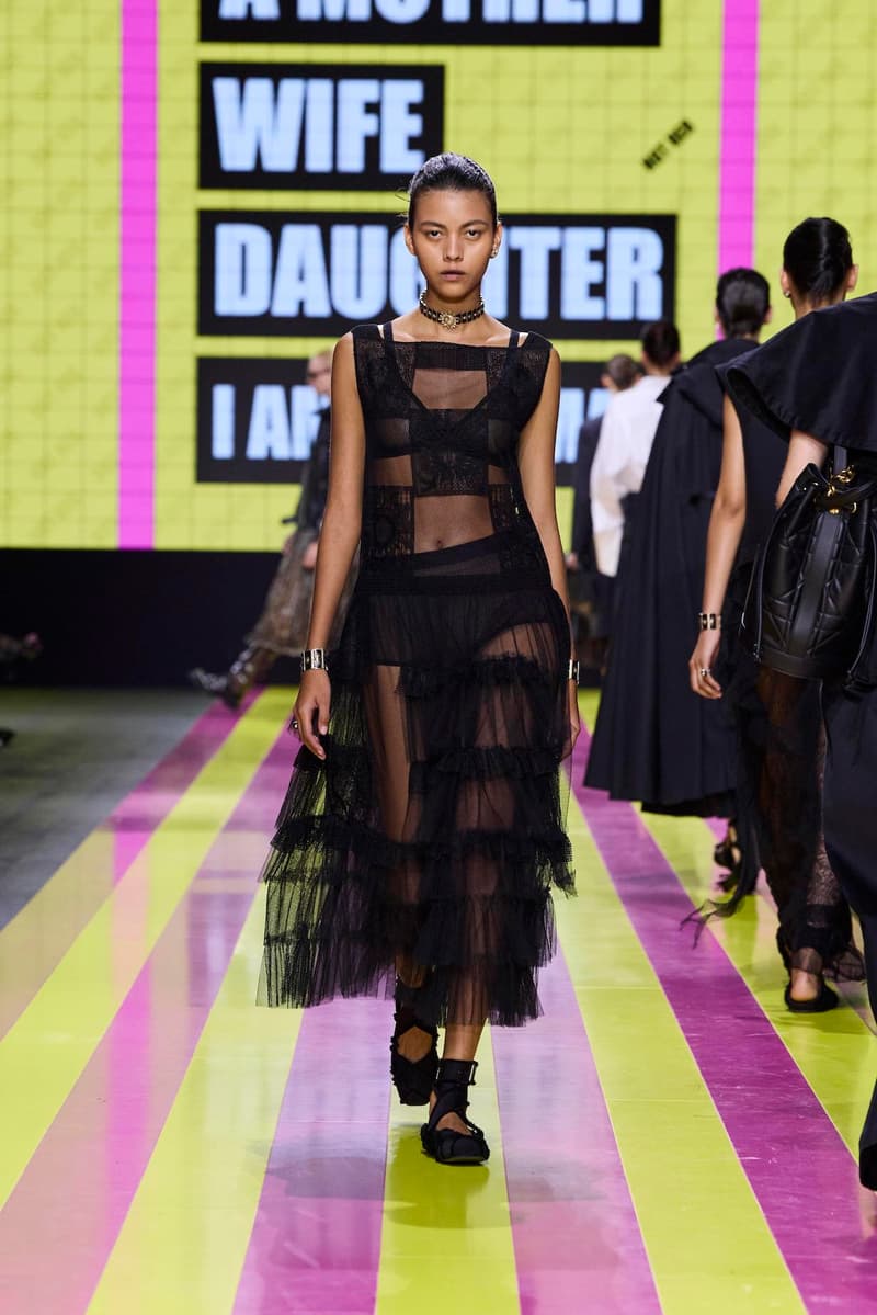 dior 2024 ss paris fashion show week looks set artist story